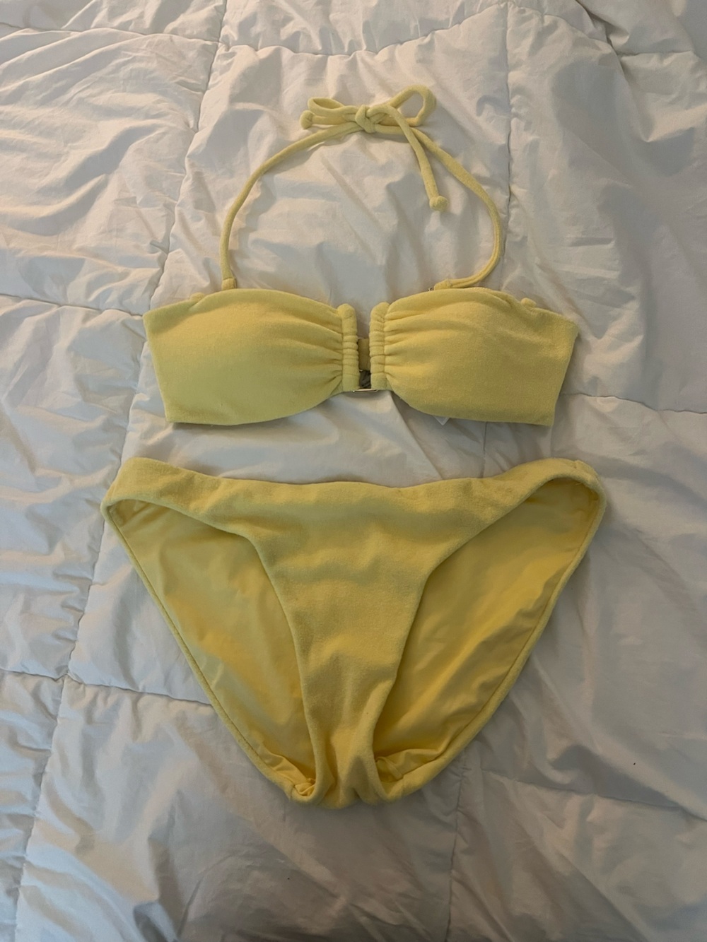 Yellow terry cloth Bikini Set